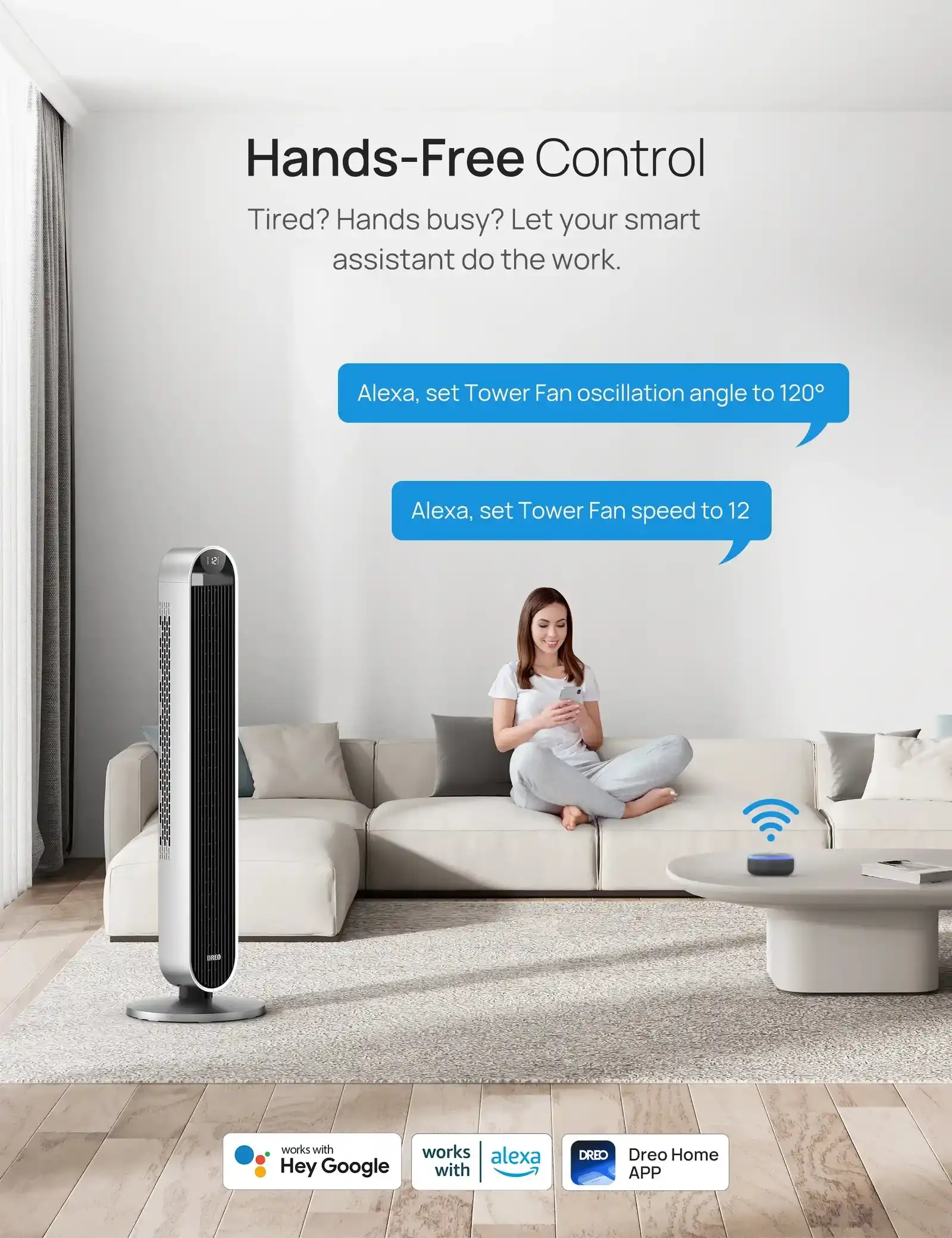 Dreo smart tower fan image 3